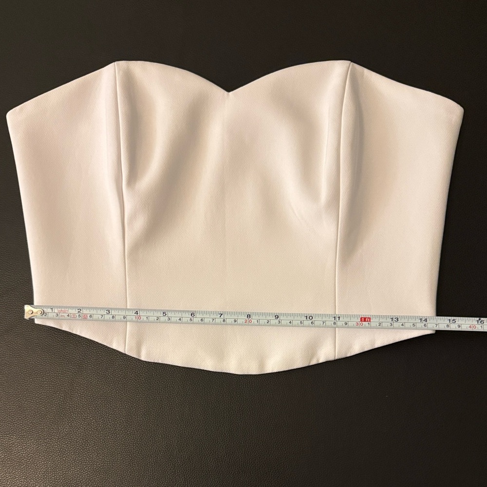 Debora Carvalho Women’s Two-Piece White Strapless Top & Pants Set Size 42 8-10 - Picture 6 of 14